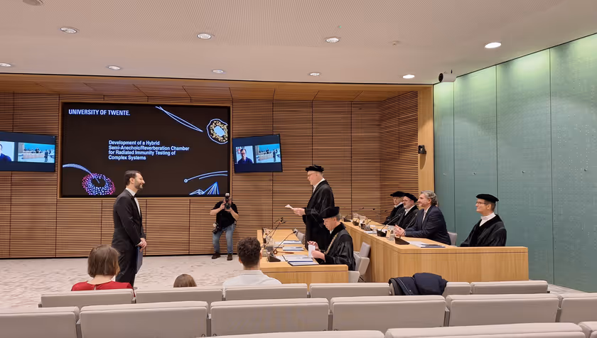 A celebration for Reverberation Chambers with the PhD Defence Danilo Izzo