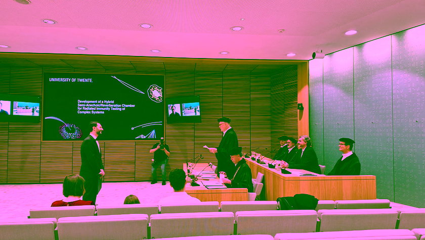 A celebration for Reverberation Chambers with the PhD Defence Danilo Izzo